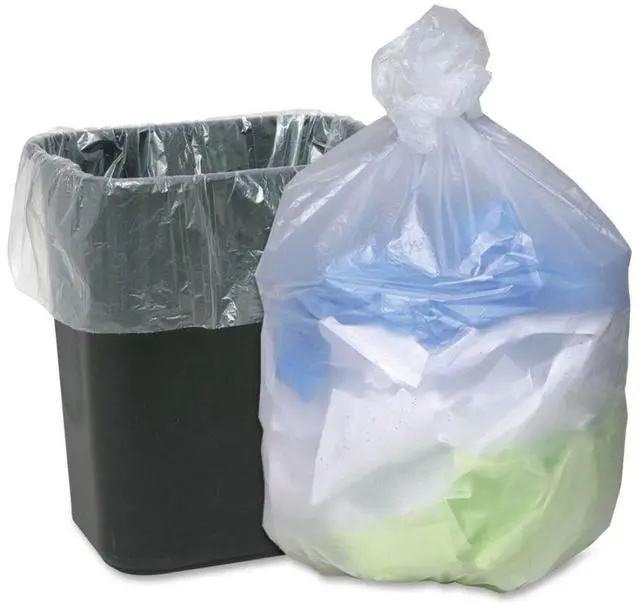 Alt view image 4 of 11 - Genuine Joe Can Liners 7-10 Gal 6mic/.20mil 24"x23" 1000/CT Translucent 70010