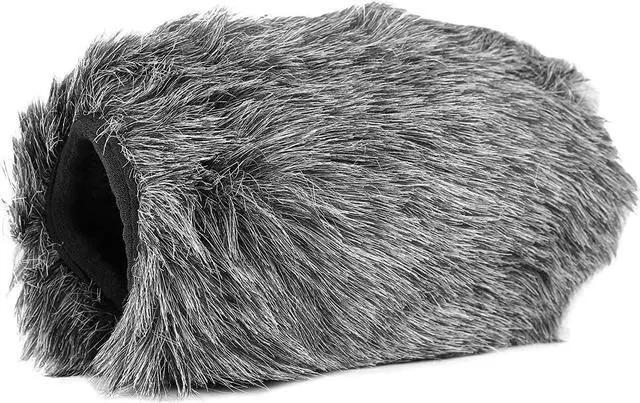 Main image of Movo WS-AM30 Furry Outdoor Microphone Windscreen Muff Custom Fit for Azden SMX-30 Stereo/Mono Switchable Video Microphone