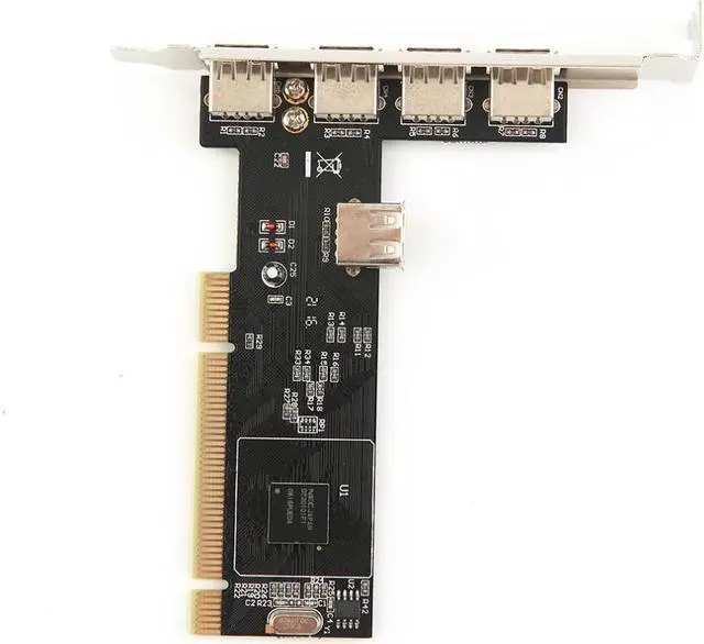 Alt view image 3 of 6 - 5 Ports USB 2.0 PCI Card Controller Adaptor Converter