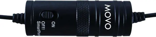 Alt view image 5 of 6 - Movo Lavalier Omnidirectional Condenser Microphone with 20' Cable for Pentax K-5, K-3, K-50, K-30, 645D, 645Z, K-S1, K-S2 DSLR Cameras