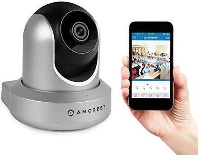 Alt view image 2 of 4 - Amcrest UltraHD 2K WiFi Camera 3MP Security Wireless IP Camera with Pan/Tilt, Dual Band 5ghz/2.4ghz, Two-Way Audio, Wide 90° Viewing Angle and Night Vision IP3M-941S (Silver)