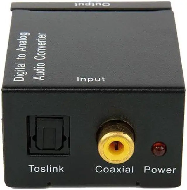 Alt view image 4 of 6 - Digital To Analog Audio Converter Digital Optical Coaxial RCA Toslink Signal to Analog Audio Converter Adapter For DVD TV Theate