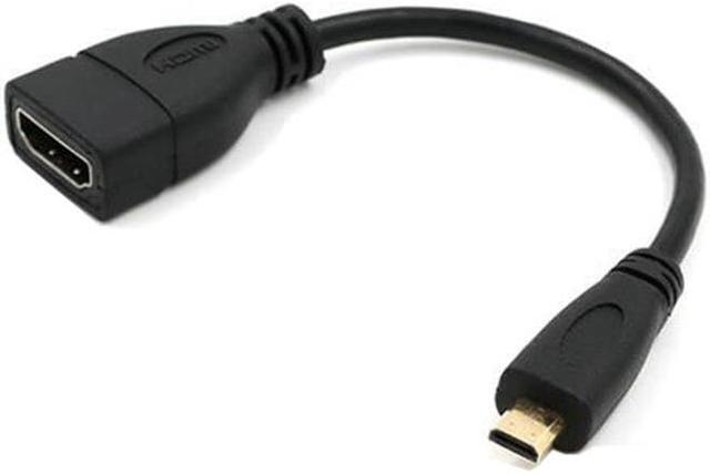 Alt view image 3 of 5 - Micro HDMI Type D Male to HDMI Female Type A Adapter cable M/F Converter Convertor for tablet pc tv mobile phone 1080P
