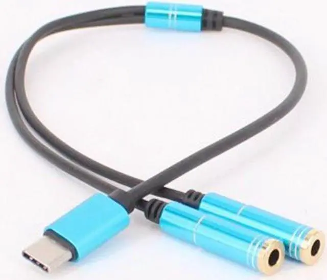 Alt view image 2 of 6 - USB 3.1 Type C Male To Dual 3.5mm Female Headphone Audio Connector Adapter Cable For Xiaomi 6 Mi6 Letv 2 Pro 2 Max2