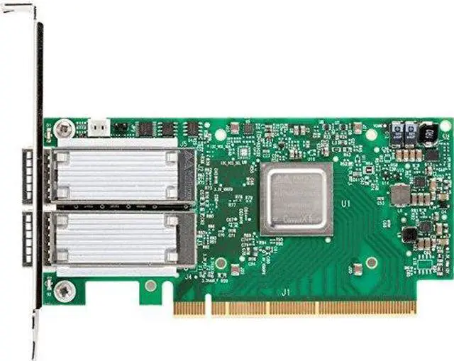 Alt view image 2 of 6 - Mellanox Technologies MCX555A-ECAT Connectx-5 Vpi - Network Adapter - Pcie 3.0 X16 - 100Gb Ethernet / 100Gb Infiniband Qsfp28 X 1