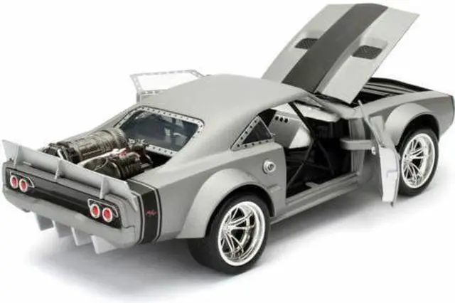 Alt view image 3 of 9 - Dom's Dodge Ice Charger "Fast & Furious" F8 Movie 1/24 Diecast Model Car by Jada