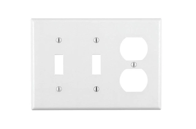 Alt view image 5 of 7 - Leviton Plt 2Tog/Dplx Wht 1052-7158
