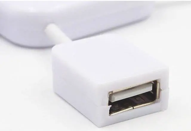 Alt view image 5 of 5 - 4 Port USB 2.0 High Speed Hub for PC Laptop Doll Man Design White