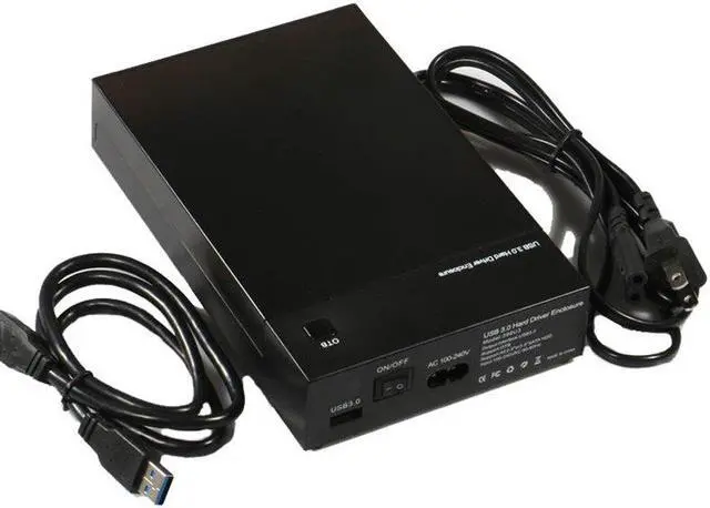 Alt view image 2 of 5 - Tool Free 3.5 Inch USB 3.0 to SATA III External Hard Drive Enclosure Case Support Both 2.5" & 3.5" SATA HDD SSD Built-in Adapter