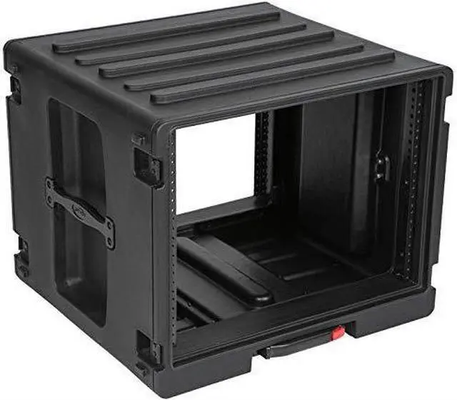 Alt view image 6 of 7 - SKB 8RU Space Stack with Roto Rolling Rack, Wheels and Handle #1SKB-R8UW