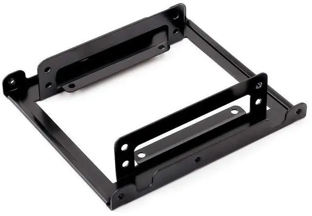 Alt view image 5 of 5 - Dual 2.5" to 3.5" HDD & SSD Converter Bracket Converts 2.5" Notebook Hard Drive to 3.5" Desktop Hard Drive Bay Mounting Bracket Adapter Mac | PC | Linux
