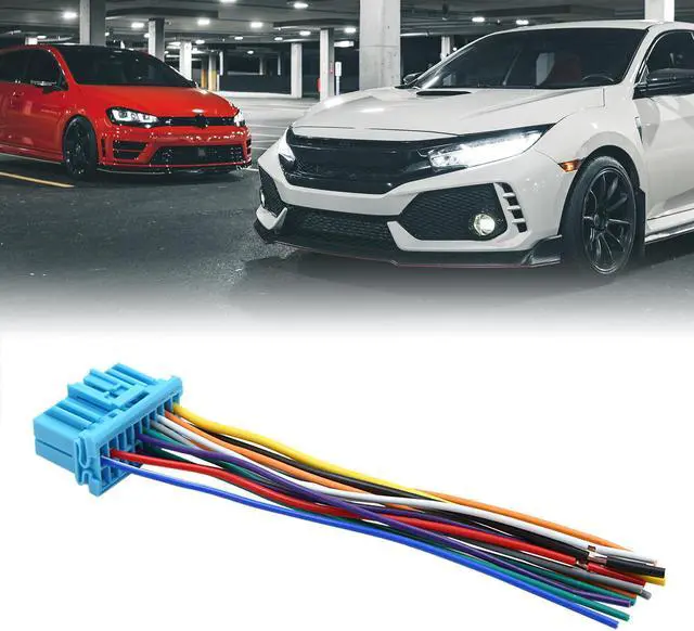 Alt view image 2 of 3 - DC 12V Car Male DVD Radio Wire Harness Adapter Cable Connector for Honda