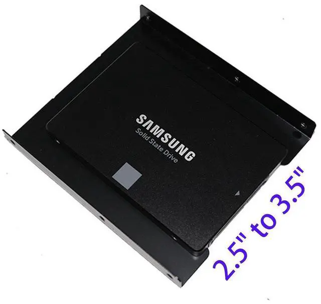 Alt view image 3 of 7 - SSD Mounting Bracket,SSD Bracket 2.5 to 3.5 Adapter SSD HDD Metal Mounting Bracket Adapter Hard Drive Holder for PC SSD (Pack of 2)