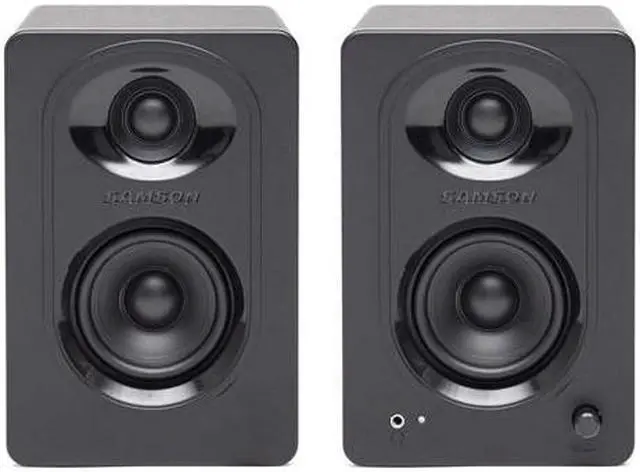 Alt view image 7 of 20 - Samson MediaOne M30 Powered Studio Monitors (Pair)