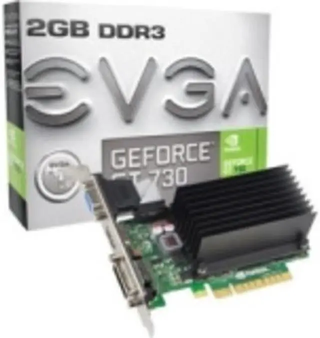Alt view image 8 of 12 - EVGA GeForce GT 730 2GB DDR3 PCI Express 2.0 x8 Graphics Card 02G-P3-1733-KR