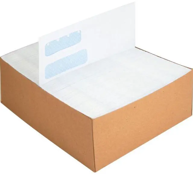 Alt view image 3 of 17 - Business Source Double Window Envelope No. 10 4-1/8"x9-1/2" 500/BX White 36694