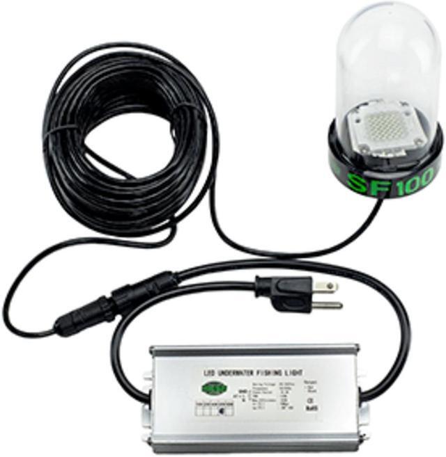 Alt view image 4 of 8 - Hydro Glow SF100G 100W/120VVAC Underwater Dock Light - Green Anchored To Bottom