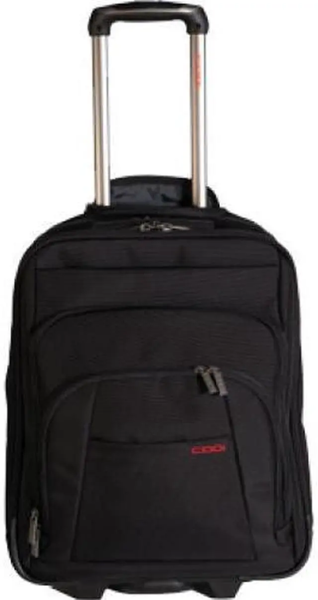 Alt view image 12 of 18 - Codi Mobile max Carrying Case (Roller) for 17.3" Travel Essential - Black - Nylon - 18.5" Height x 13.8" Width x 9" Depth