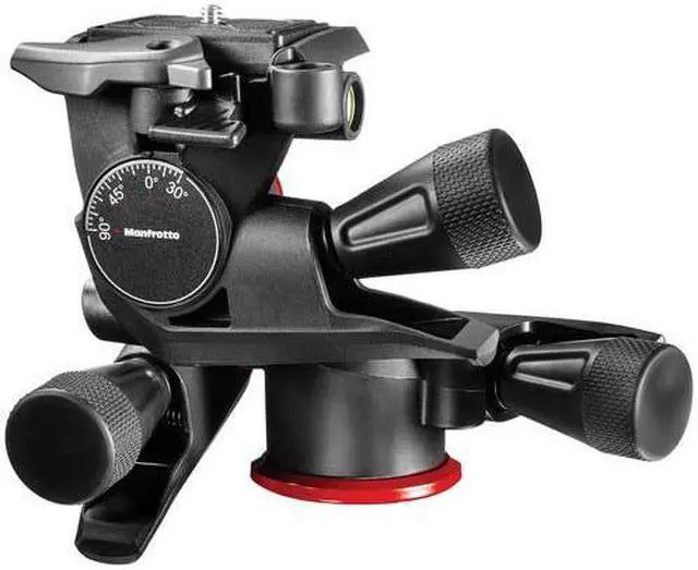 Alt view image 8 of 20 - Manfrotto XPRO Geared Three-Way Pan/Tilt Quick Release Tripod Head