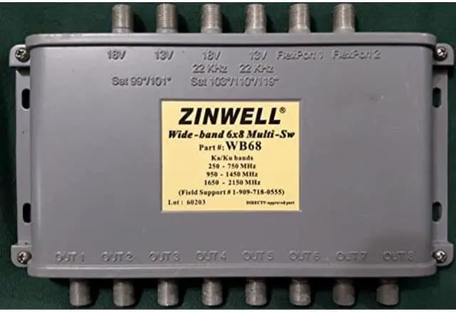 Alt view image 4 of 10 - DIRECTV 8-Way Signal Splitter