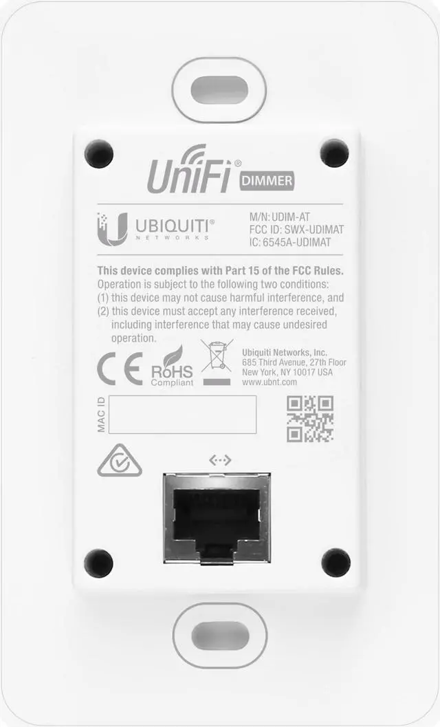 Alt view image 2 of 6 - Ubiquiti Hard Wire Dimmer UDIMAT5
