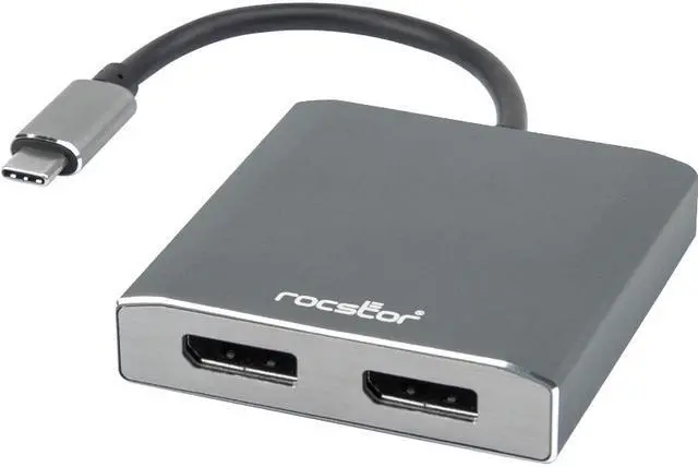 Alt view image 5 of 13 - ROCSTOR Y10A201-A1 USB-C TO DUAL DISPLAYPORT 4K60H