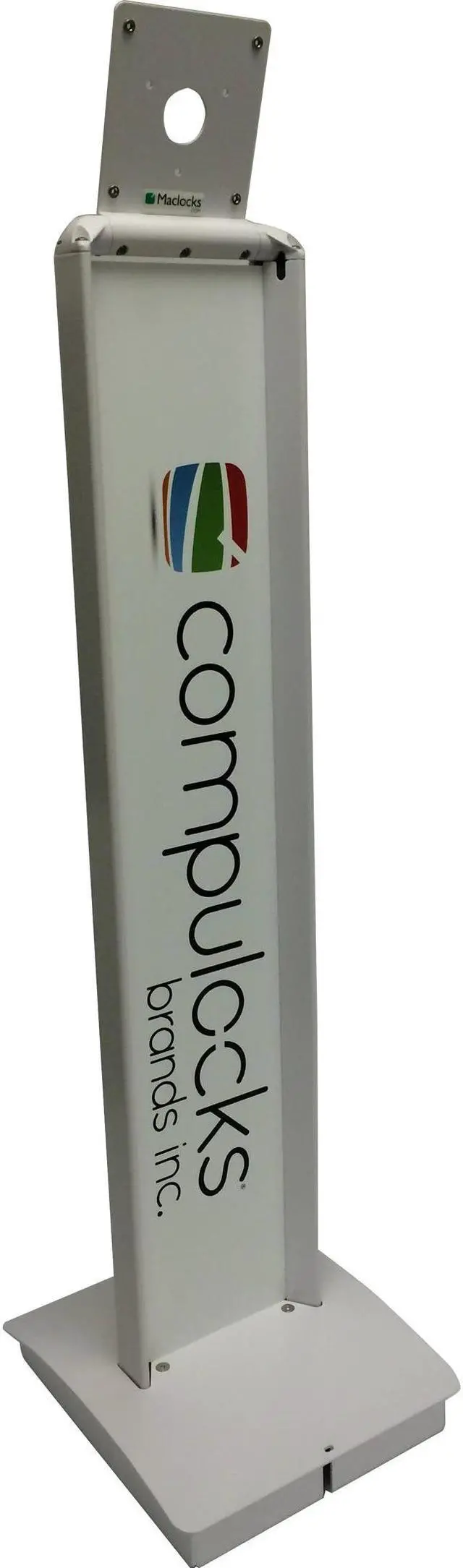 Alt view image 2 of 4 - Compulocks BrandMe VESA Floor Stand White - Stand for tablet - aluminium - white - floor-standing