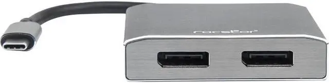 Alt view image 4 of 13 - ROCSTOR Y10A201-A1 USB-C TO DUAL DISPLAYPORT 4K60H