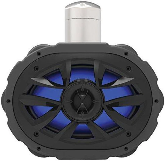 Alt view image 16 of 20 - Boss Audio MRWT69RGB 6 X 9 600-Watt 4-Way Marine Wake Tower Speaker With Rgb Led Lights