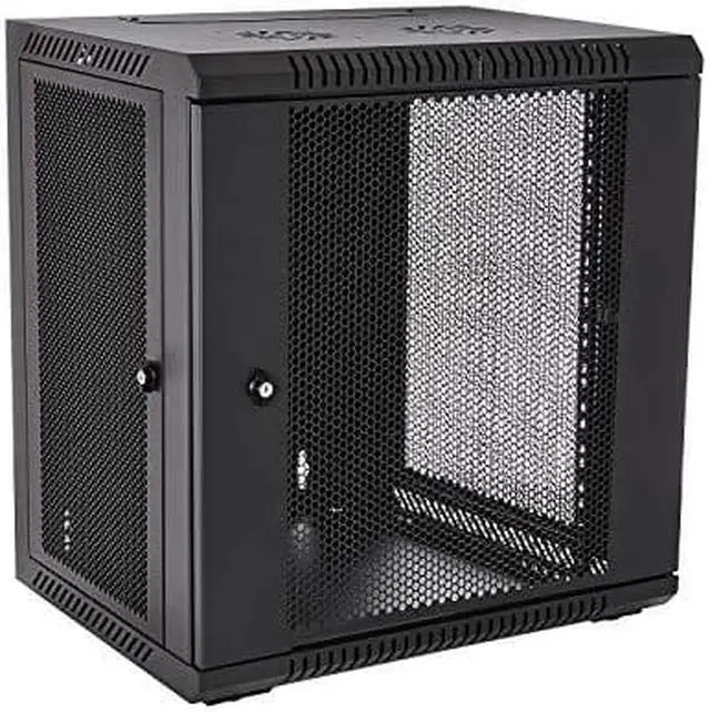Alt view image 9 of 9 - V7 12U Rack Wall Mount Vented Enclosure RMWC12UV4501N