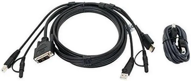 Alt view image 2 of 2 - IOGEAR 6ft HDMI to DVI, USB KVM Cable Kit with Audio (TAA)