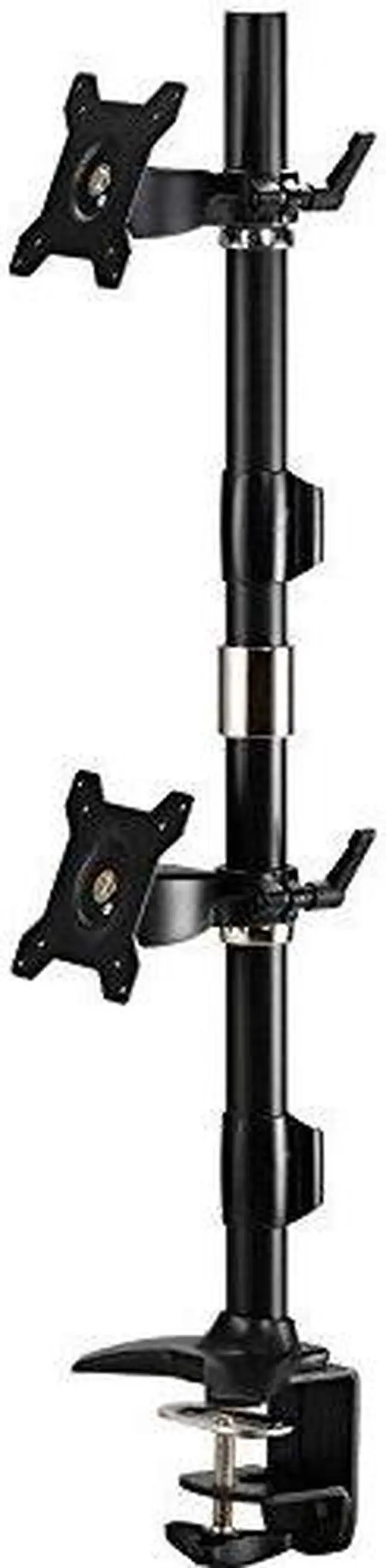 Main image of Amer Mounts Clamp Based Vertical Dual Monitor Mount For Two 15"-24" Lcd/Led Flat Panels