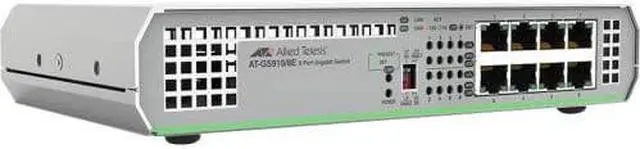 Alt view image 3 of 9 - Allied Telesis 8-Port 10/100/1000T Unmanaged Switch With External Psu
