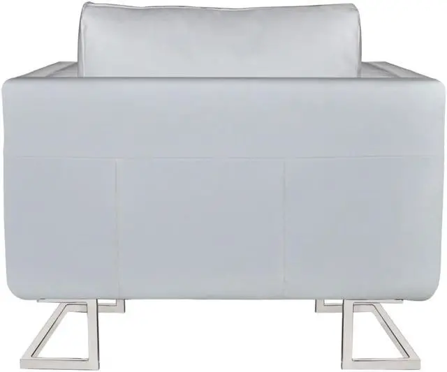 Alt view image 3 of 11 - vidaXL Armchair Lounge Chair for Home Office Living Room Black Faux Leather