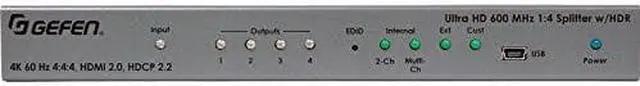Alt view image 3 of 8 - GEFEN EXT-UHD600-14 Ultra HD 600 MHz  Splitter