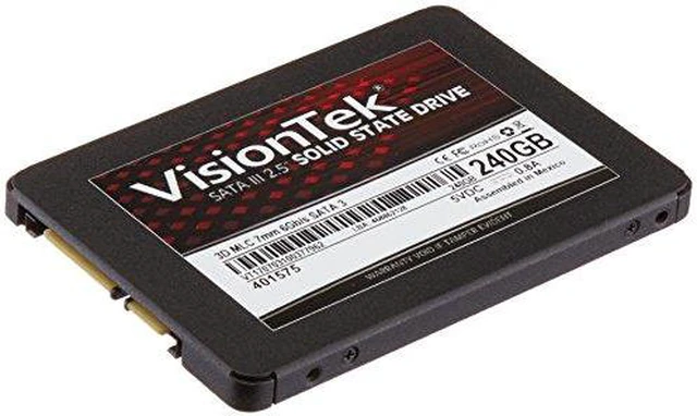 VisionTek 2.5" 240GB SATA III 3D MLC Internal Solid State Drive (SSD ...