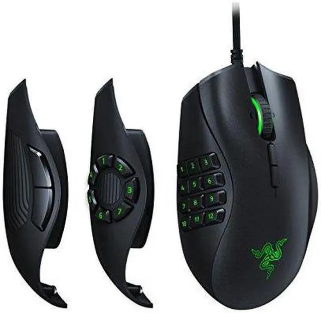 Alt view image 8 of 20 - Razer Naga Trinity MOBA / MMO Gaming Mouse - 16,000 DPI 5G Optical Sensor