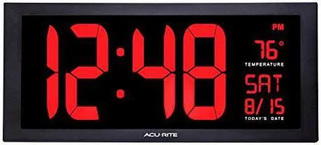 CHANEY INSTRUMENTS 75100C AcuRite Digital 18 Wall Clock - Newegg.com