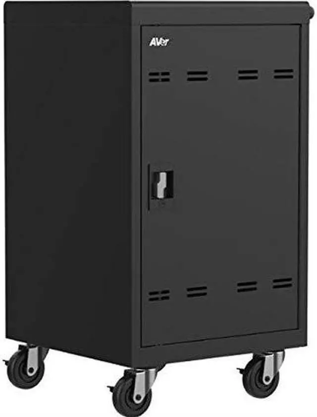 Alt view image 3 of 13 - AVer AVerCharge B30 30 Device Charging Cart, 24.6"w x 21.3"d x 38.1"h