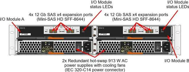 Alt view image 7 of 12 - Lenovo 7Y71A000WW ThinkSystem DE2000H Hybrid Storage Array