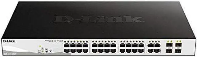 Alt view image 18 of 20 - D-Link 28-Port Layer 2 Smart Managed Gigabit Poe Switch