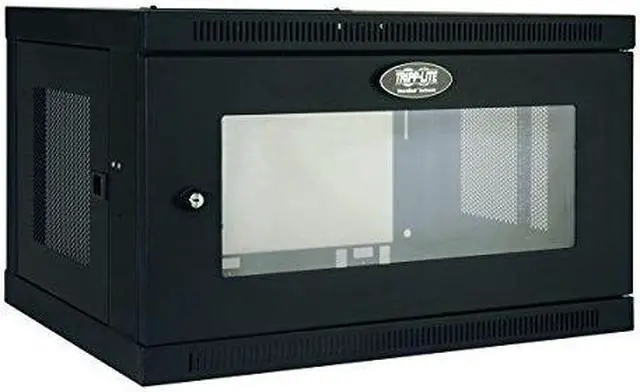 Alt view image 14 of 20 - Tripp Lite 6U Wall-Mount Rack Enclosure Cabinet with Clear Acrylic Window, Switch-Depth (SRW6UG)