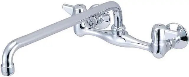 Main image of Central Brass Two Handle Wallmount Kitchen Faucet