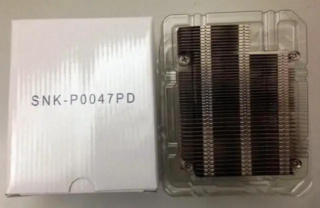 Alt view image 3 of 5 - Supermicro SNK-P0047PD 1U Passive CPU Heatsink for X9DRL Motherboard
