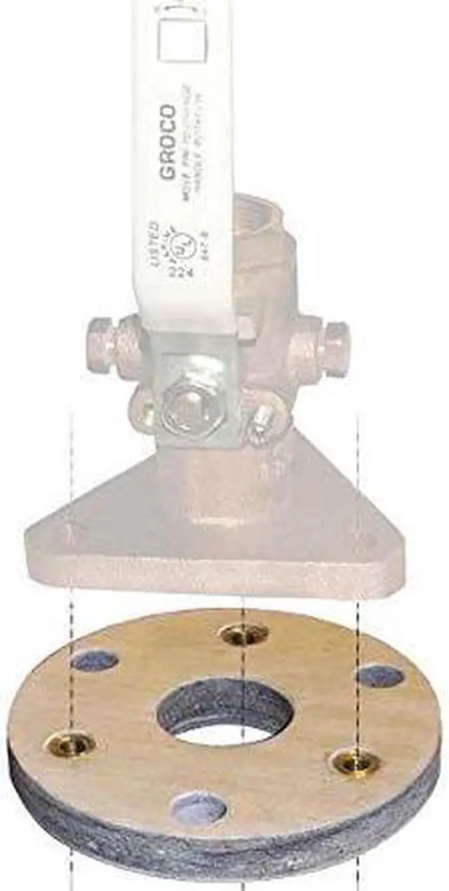 Main image of GROCO BB-1 BACKING BLOCK FITS 3/4 & 1 SEACOCKS