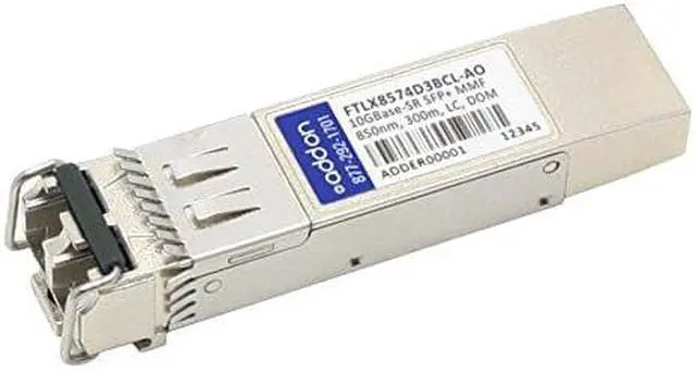 Alt view image 2 of 13 - AddOn Finisar FTLX8574D3BCL Compatible TAA Compliant 10GBase-SR SFP+ Transceiver (MMF, 850nm, 300m, LC, DOM)