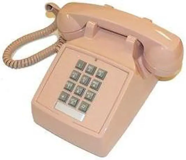 Alt view image 5 of 5 - ITT 2500-V-BG Desk Phone with Ringer Volume Control - Beige
