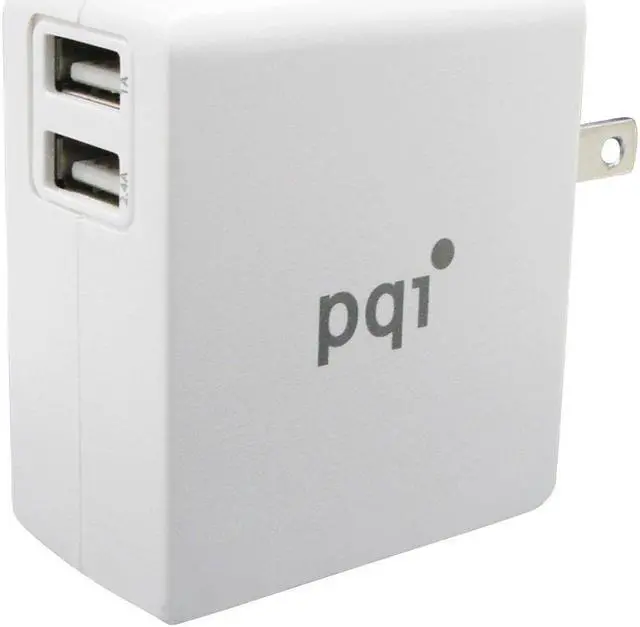 Alt view image 6 of 7 - PQI i-Charger Mini 18W Phone and Tablet USB Charger 2.4A + 1.0A Output US Edition Model 6PCZ-009R0002A