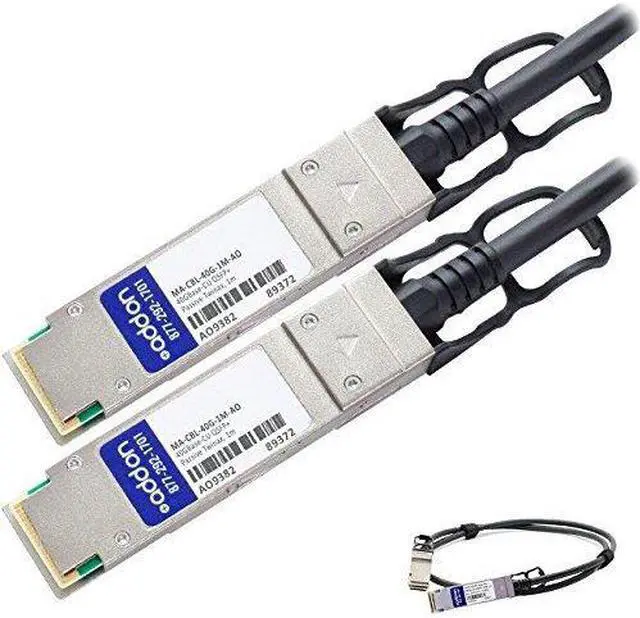 Alt view image 2 of 8 - Addon Meraki Ma-Cbl-40G-1M Compatible Taa Compliant 40Gbase-Cu Qsfp+ To Qsfp+ Direct Attach Cable (Passive Twinax 1M)