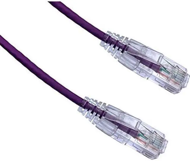 Alt view image 2 of 3 - Axiom C6ABFSB-P100-AX Bendnflex Ultra-Thin - Patch Cable - Rj-45 (M) To Rj-45 (M) - 100 Ft - Foiled Unshielded Twisted Pair (F/Utp) - Cat 6A - Snagless, Stranded - Purple